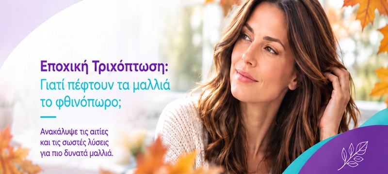 Εποχική Τριχόπτωση: Γιατί Πέφτουν τα Μαλλιά το Φθινόπωρο;