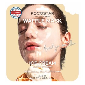 Kocostar Waffle Mask Ice Cream Εμποτισμένη Καταπραϋντική Μάσκα Προσώπου για Ευαίσθητες Επιδερμίδες 1τμχ