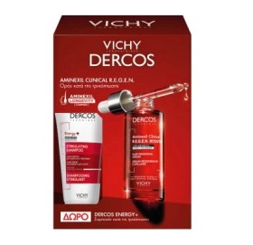 Vichy Dercos Aminexil Clinical R.E.G.E.N. Booster Ορός Ενδυνάμωσης Μαλλιών Ενάντια στη Τριχόπτωση 90ml & δώρο Dercos Energy+ Shampoo 50ml