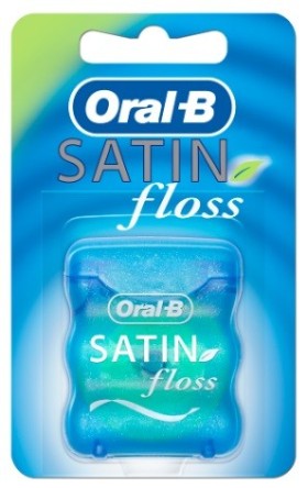 Oral-B Κηρωμένο Οδοντικό Νήμα Satin Floss με Γεύση Μέντας 25m