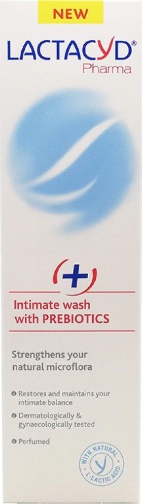 Lactacyd Pharma Intimate Wash with Prebiotics Plus Καθαριστικό Ευαίσθητης Περιοχής με Πρεβιοτικά 250ml