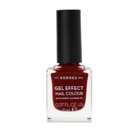 Korres Gel Effect Nail Colour 59 Wine Red Βερνίκι Νυχιών με Αμυγδαλέλαιο 11ml