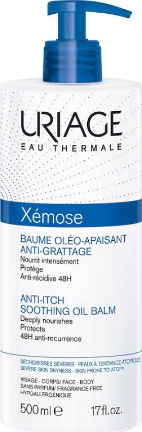 Uriage Xemose Anti-Itch Soothing Oil Balm Καταπραϋντικό Έλαιο-Βάλσαμο κατά του Κνησμού 500ml