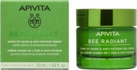 Apivita Bee Radiant Κρέμα-Gel Ελαφριάς Υφής για Σημάδια Γήρανσης & Ξεκούραστη Όψη με Λευκή Παιώνια & Πρόπολη 50ml