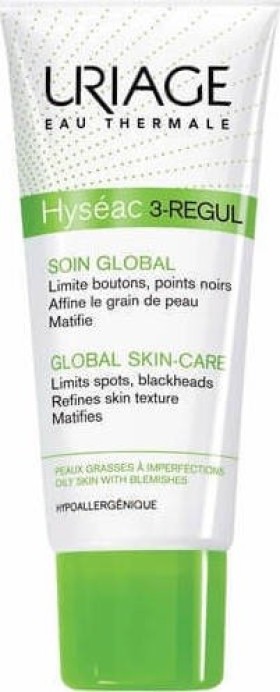 Uriage Hyseac 3-Regul Global Skincare Κρέμα Προσώπου Κατά των Ατελειών για Δέρμα με Τάση Ακμής 40ml