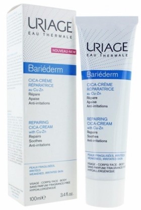 Uriage Bariederm Cica-Cream με Cu-Zin Προστατευτική Αναπλαστική Κρέμα για Ευαίσθητες Επιδερμίδες για Πρόσωπο & Σώμα 100ml