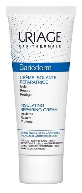 Uriage Bariederm Insulating Repairing Cream Προστατευτική & Επανορθωτική Κρέμα Προσώπου & Σώματος για Ευαίσθητο Δέρμα 75ml