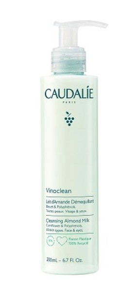 Caudalie Vinoclean Cleansing Almond Milk Γαλάκτωμα Ντεμακιγιάζ Προσώπου & Ματιών 200ml