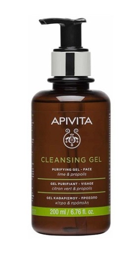 Apivita  Cleansing Gel Καθαρισμού για Λιπαρές/Μεικτές Επιδερμίδες με Πρόπολη & Κίτρο 200ml