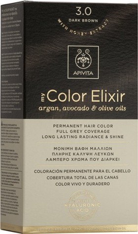 Apivita My Color Elixir Βαφή Μαλλιών 3.0 Καστανό Σκούρο