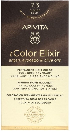 Apivita My Color Elixir Βαφή Μαλλιών 7.3 Ξανθό Μελί