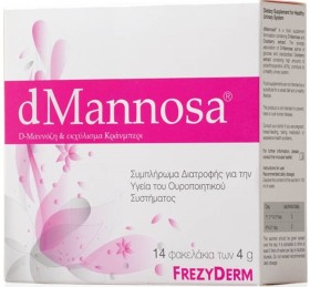 Frezyderm dMannosa Συμπλήρωμα Διατροφής για το Ουροποιητικό Σύστημα 14 φακελάκια / 4g