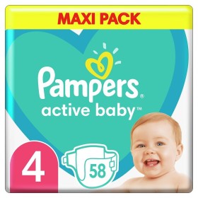 Pampers Active Baby Maxi Νο 4 (9-14 kg) 58τμχ