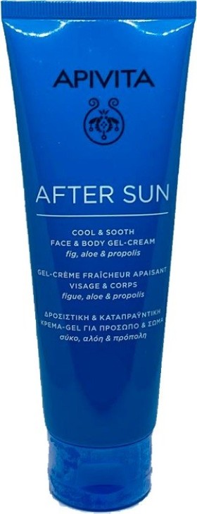 Apivita After Sun Δροσιστική & Καταπραϋντική Κρέμα-Gel για Πρόσωπο και Σώμα 200ml