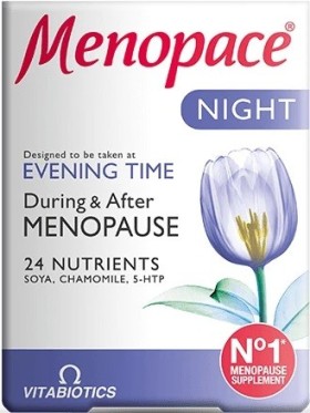 Vitabiotics Menopace Night Συμπλήρωμα Διατροφής για Γυναίκες κατά την Εμμηνόπαυση 30caps