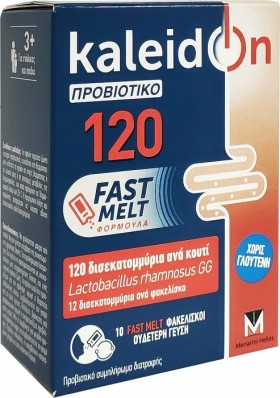 Menarini Kaleidon 120 Fast Melt Προβϊοτικό για την Εύρυθμη Λειτουργία του Εντέρου 10 φακελίσκοι
