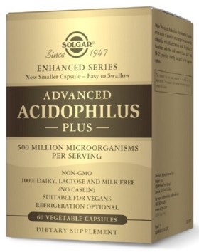 Solgar Advanced Acidophilus Plus Προβιοτική Φόρμουλα 60Veg. Caps