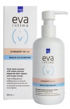 Intermed Eva Intima Wash Extrasept Yγρό Καθαρισμού Ευαίσθητης Περιοχής με Αντιμυκητιασική Δράση 250ml