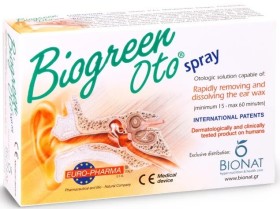 Bionat Pharm Biogreen Oto Spray Ωτικό Διάλυμα 13ml