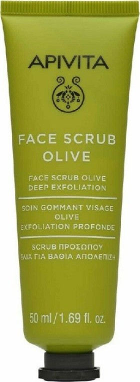 Apivita Face Scrub Olive Κρέμα με Ελιά για Βαθιά Απολέπιση 50ml