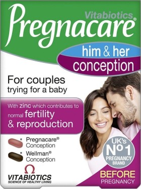 Vitabiotics Pregnacare Him&Her Conception Συμπλήρωμα Διατροφής για την Αναπαραγωγική Υγεία Ανδρών & Γυναικών 60tabs