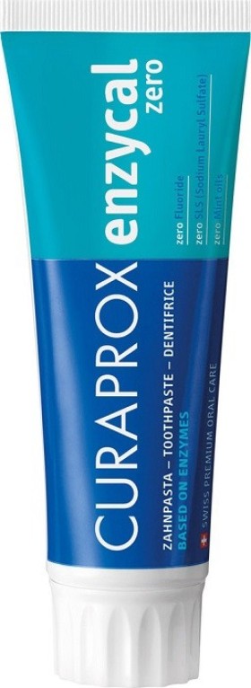 Curaprox Enzycal Zero Οδοντόκρεμα Χωρίς Φθόριο 75ml