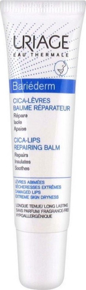 Uriage Bariederm Cica-Lips Protecting Balm Προστατευτικό Balm Χειλιών 15ml