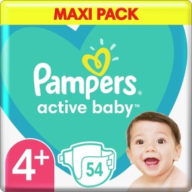 Pampers Active Baby Maxi No4+ (10-15kg) 54τμχ