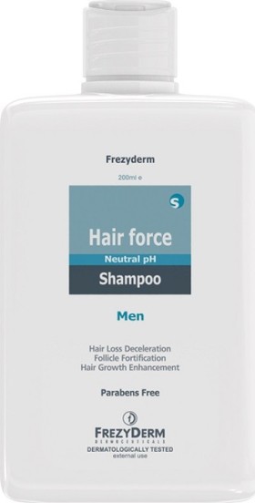 FrezyDerm Hair Force Shampoo Men Τριχοτονωτικό Σαμπουάν για Άνδρες 200ml