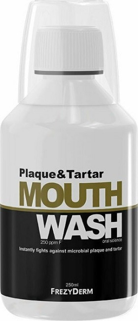 FrezyDerm Plaque & Tartar Mouthwash Στοματικό Διάλυμα Κατά της Πλάκας και της Πέτρας 250ml