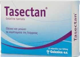 Galenica Tasectan 500mg Συμπλήρωμα Διατροφής για τον Έλεγχο και τη Μείωση των Συμπτωμάτων της Διάρροιας 15caps