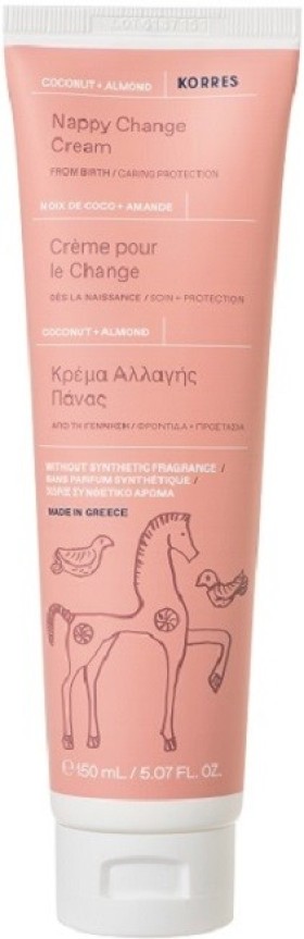 Korres Nappy Change Cream Coconut-Almond Κρέμα Αλλαγής Πάνας 150ml