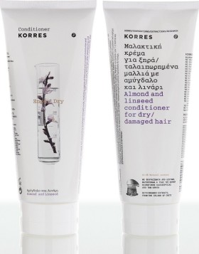 Korres Conditioner με Αμύγδαλο & Λινάρι για Ξηρά/Αφυδατωμένα Μαλλιά 200ml