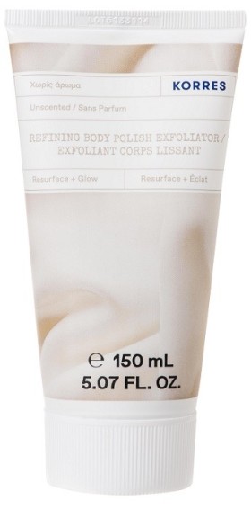 Korres Refining Body Polish Exfoliator Αναζωογονητικό Scrub Σώματος Χωρίς Άρωμα 150ml