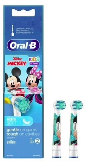 Oral-B Disney Mickey Extra Soft Ανταλλακτικά Ηλεκτρικής Οδοντόβουρτσας 2τμχ