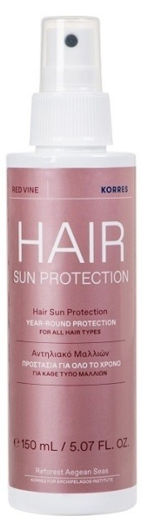 Korres Hair Sun Protection Κόκκινο Αμπέλι Αντηλιακό Μαλλιών για Κάθε Τύπο Μαλλιών 150ml