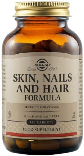 Solgar Skin Nails and Hair Συμπλήρωμα Ομορφιάς για Μαλλιά, Νύχια & Δέρμα 120Tabs