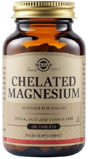 Solgar Chelated Magnesium Χηλικό Μαγνήσιο 100mg 100Tabs