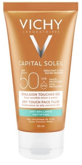 Vichy Capital Soleil SPF50 Αντηλιακή Κρέμα Για Ματ Αποτέλεσμα 50ml