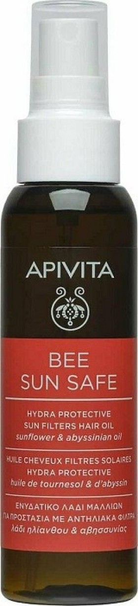 Apivita Bee Sun Safe Hydra Protective Sun Filters Hair Oil Αντηλιακό Λάδι Μαλλιών 100ml