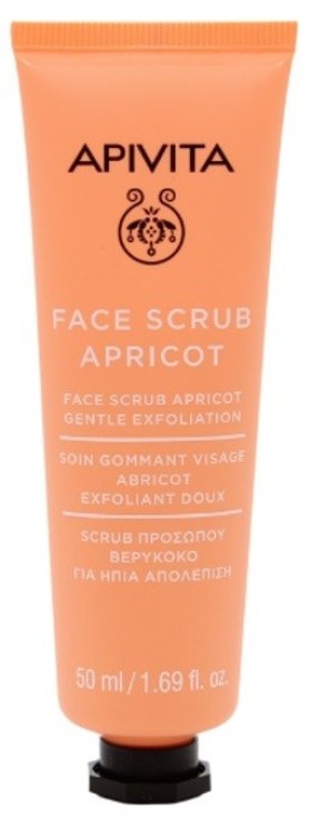 Apivita Face Scrub Apricot Τζελ Ήπιας Απολέπισης με Βερύκοκο 50ml