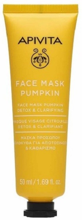 Apivita Face Mask Pumpkin Μάσκα Προσώπου με Κολοκύθα για Αποτοξίνωση & Καθαρισμό 50ml