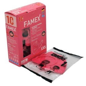 Famex Mask Kids FFP2 NR Παιδική Μάσκα Προστασίας Φούξια 10τμχ