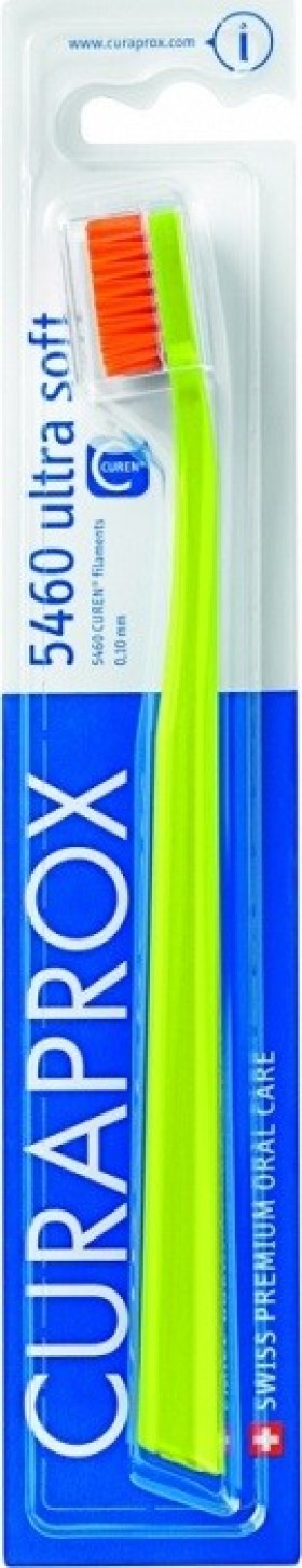Curaprox CS 5460 Ultra Soft Οδοντόβουρτσα Πράσινο-Πορτοκαλί 1τμχ
