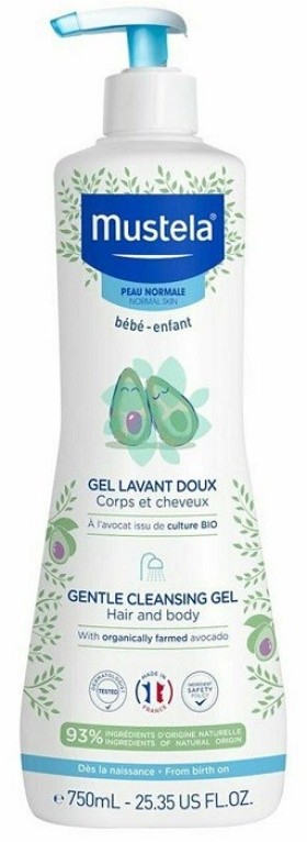 Mustela Gentle Cleansing Gel Τζελ Καθαρισμού για Σώμα και Μαλλιά 750ml