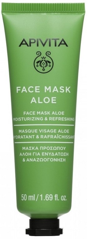 Apivita Face Mask Aloe Μάσκα Προσώπου με Αλόη για Ενυδάτωση & Αναζωογόνηση 50ml