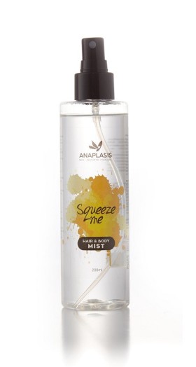 Anaplasis Hair & Body Mist Squeeze Me με Λεμόνι, Περγαμόντο και Musk 200ml