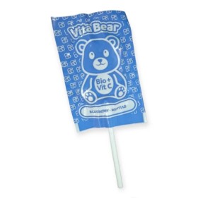 VitaBear Γλειφιτζούρι Βιολογικό με Χυμούς Φρούτων με Γεύση Μύρτιλο 1τεμ