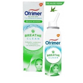GSK Otrimer Breathe Clean Με Aloe Vera Ρινικό Αποσυμφορητικό Μέτριος Ψεκασμός Για Ενήλικες & Παιδιά Άνω Των 6 Ετών 100ml