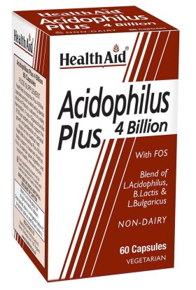Health Aid Acidophilus Plus Συνδυασμός 3 Προβιοτικών Στελεχών 60Caps
